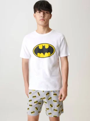 Udobna muška kratka elegantna pidžama Sinsay s motivom Batmana