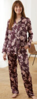 Klasična ženska jakna pidžama s prepoznatljivim printom
